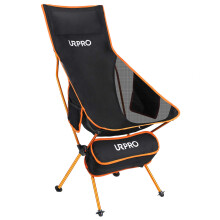 URPRO Outdoor Camping Chair Portable Lightweight Folding Camp Chairs with Headrest & 2-sided Pocket High Back for Outdoor Backpacking Hiking Fishing