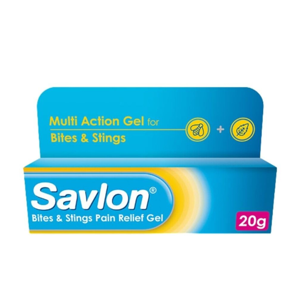 Savlon Bites & Stings Gel, Soothes And Relieves Itching & Irritation Of Insect Bites & Nettle Stings, Helps Protect Against Infection, Outdoors & Tra