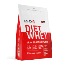 PhD Nutrition Diet Whey - High Protein Lean Matrix, Strawberry Delight - 80 Servings Per 2 kg Bag