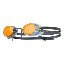 TYR Unisex Adult Socket Rocket 2.0 Mirrored Swedish Style Goggles - Rainbow/Clear/Black, Medium