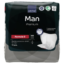 Abena Man Formula 0 Incontinence Pads for Men, Eco-Labelled Mens Incontinence Pads, Extra Protection, Breathable & Comfortable with Fast Absorption,