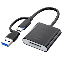 Type A Card Reader USB 3.2 Gen2 10Gbps, 2-in-1 USB-C & USB-A CF Express Type A Adapter, Not for XQD