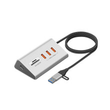 USB3.2 10Gbps 5  HUB with TF/ Card Reader USB-C & USB-A  USB Hub Type C Splitter for  Expansion Dock