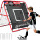 BAGAIL Double Sided Rebounder Net, Football Nets, Red 1