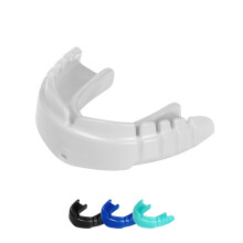 OPRO Snap-Fit Sports Mouthguard for Braces, Instant Fit (White) Age 10+