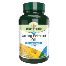 Natures Aid Evening Primrose Oil 1000mg – Cold Pressed Omega-6 GLA –