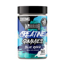 Warrior Creatine Gummies 90 Gummies – 1000mg Each – 30 Day Supply – High Strength Creatine Monohydrate Gummies – Vegan, Sugar Free Chewable Su