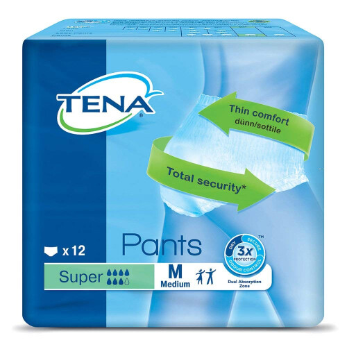 Tena Tena Pants Super Medium, Pack of 12