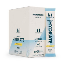 Myprotein Impact Hydrate Electrolyte Sachets – Lemon & Lime | 30 x 5.6g Single-Serve Sticks | 600mg Electrolytes per Serving | Sugar-Free Hydration