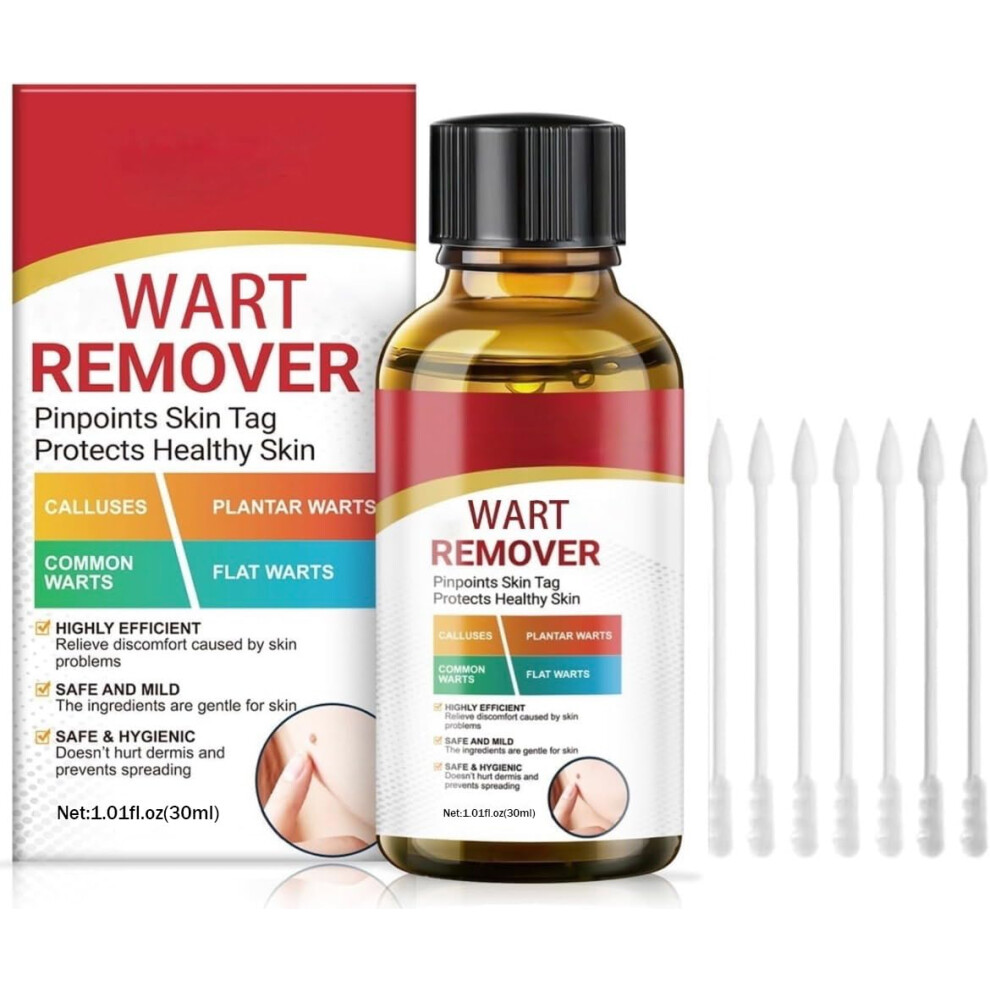 Sokurdeg Wart Remover, Wart Removal, Verruca Remover, 30Ml Fast Effective For Common Warts, Plantar Warts, Corn And Calluse For Body