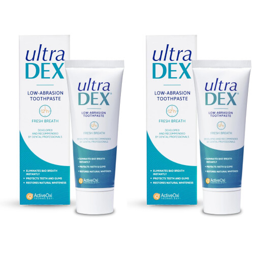 UltraDEX Low-Abrasion Toothpaste 75ml (Pack of 2)