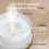 ASAKUKI 500ml Essential Oil Diffuser, 5 In 1 Ultrasonic Diffuser, Aroma Scented Vaporizer Humidifier, Ｑuiet Diffuser With Timer Settings, Waterless 4
