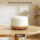ASAKUKI 500ml Essential Oil Diffuser, 5 In 1 Ultrasonic Diffuser, Aroma Scented Vaporizer Humidifier, Ｑuiet Diffuser With Timer Settings, Waterless 5