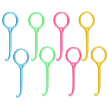 8 Pack Clear Aligner Removal Tool, Teeth Retainers Remover, Invisible Aligner Braces Remover Hook for Tooth Cleaning Oral Care (Yellow, Rose, Green,