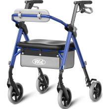 VOCIC Z11 Walkers for Seniors, Rollator Walker with Seat, Max 172kg, Avant Walkers with Ergo Seat & Backrest, Foldable Rollator Adjustable Height, Al