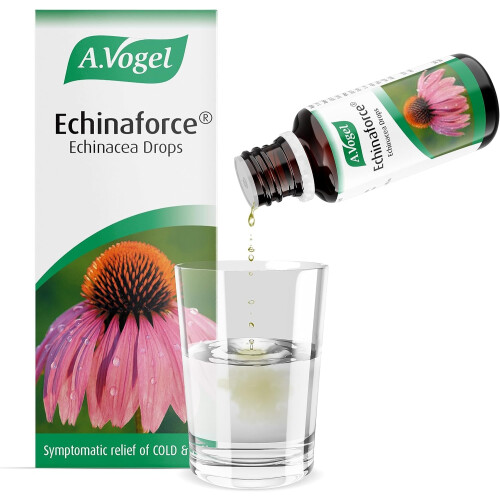 A.Vogel Echinaforce Echinacea Drops | Relieves Cold & Flu Symptoms by Supporting the Immune System | 50ml