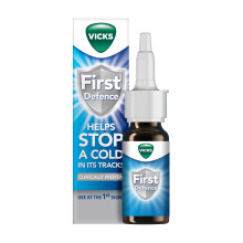 Vicks Nasal Spray For Blocked Nose, First Defence, Relief Of Cough Cold And Flu