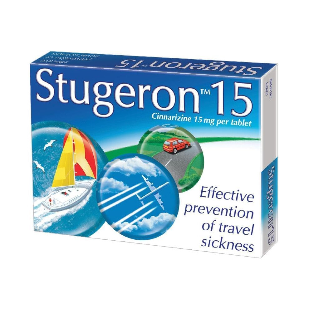 Travel Sickness and Nausea Relief and discomfort Relief 1 Pack of 15 tabs