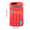 XUNRYAN desktop calculator solar powered red 3