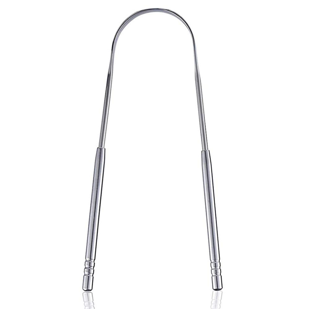 Houchanges Tongue Scraper Stainless Steel,Tongue Cleaners Fresh Breath Restored Taste U Sha