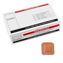 50 x Elastic Fabric 4cm x 4cm Premium Plasters - Steroplast Brand