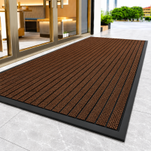 (80x150cm-Main Entrance Mat, Brown) Heavy Duty PVC Rubber Mats Extra Large Small Hall Entrance Rugs