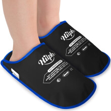 Hilph Foot Ice Pack Slippers for Plantar Fasciitis 2 Pack, Ice Pack for Feet Hot Cold Compression Therapy Gel Ice Slippers for Foot Neuropathy, Chemo