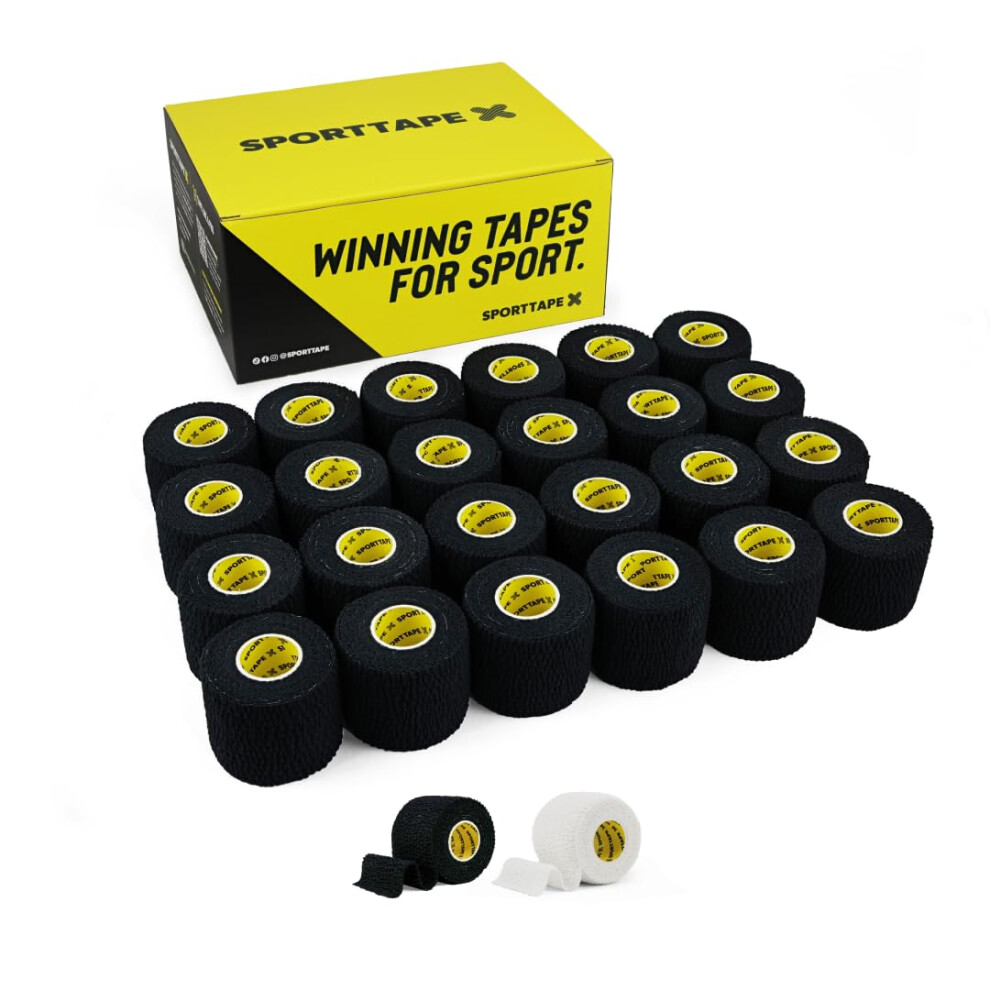 Sporttape 24 Rolls Tearable 5 Cm X 4.5 M Elastic Adhesive Bandage Eab Â Strong-Grip, Breathable Sports Tape | Rugby Lifting, Joint Support, Compress