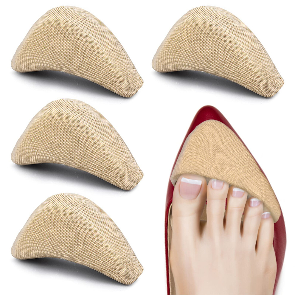 Wllhyf 2 Pairs Soft Sponge Adjustable Shoe Fillerï¼ Big Toe Plug Foot Brace Shoe Pads Unisex Shoe Too Big Inserts For High Heel Women Relief Foot Pai