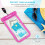 ivoler Waterproof Pouch Bag + Phone Case, Pink 6