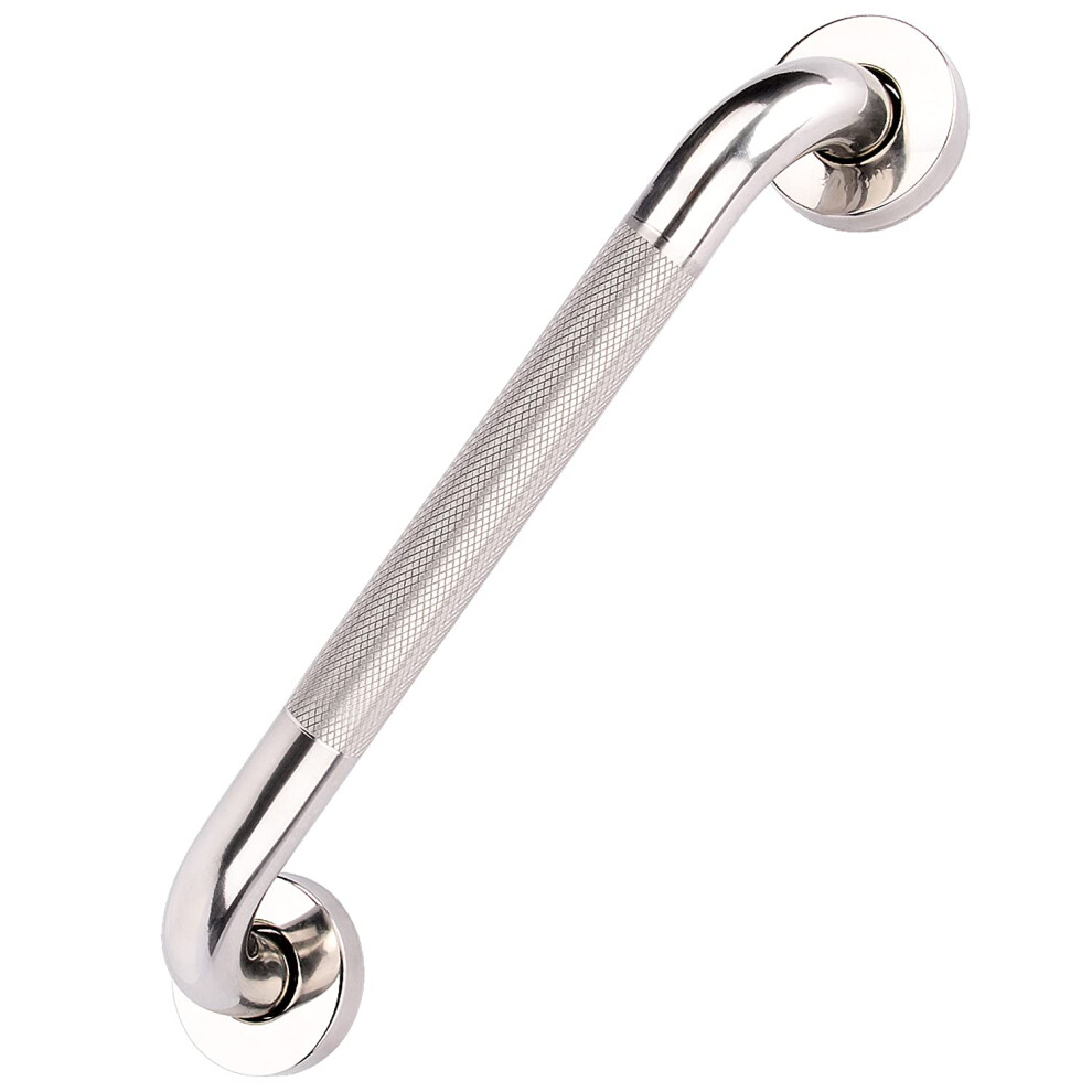 Supregear Bathroom Grab Bar Rail, 40 Cm 304 Stainless Steel Anti-Slip Safety Rail For Elderly, Indoor/Outdoor Auxiliary Support Handle For Bathtub Sh