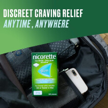 Nicorette Freshmint 4mg Gum (210 Pieces), Discreet Stop Smoking and Stop Vaping Aid to Help You Quit for Good, Tackle Cravings and Withdrawal Symptom