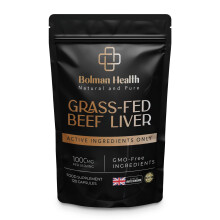 Grass-Fed Beef Liver Capsules | 1000mg Freeze-Dried Bovine Liver | Supports Ener