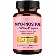 Myo-Inositol & D-Chiro 4100MG Vegan Capsules, Metabolic Function, Hormonal Balan
