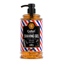 Gabri Shaving Gel 1000ml, Transparent, No Foam, Moisturizing Ultra Sensitive Shaving Gel for Men, Soothes, Protects, Clean Skin, Professional Barbers