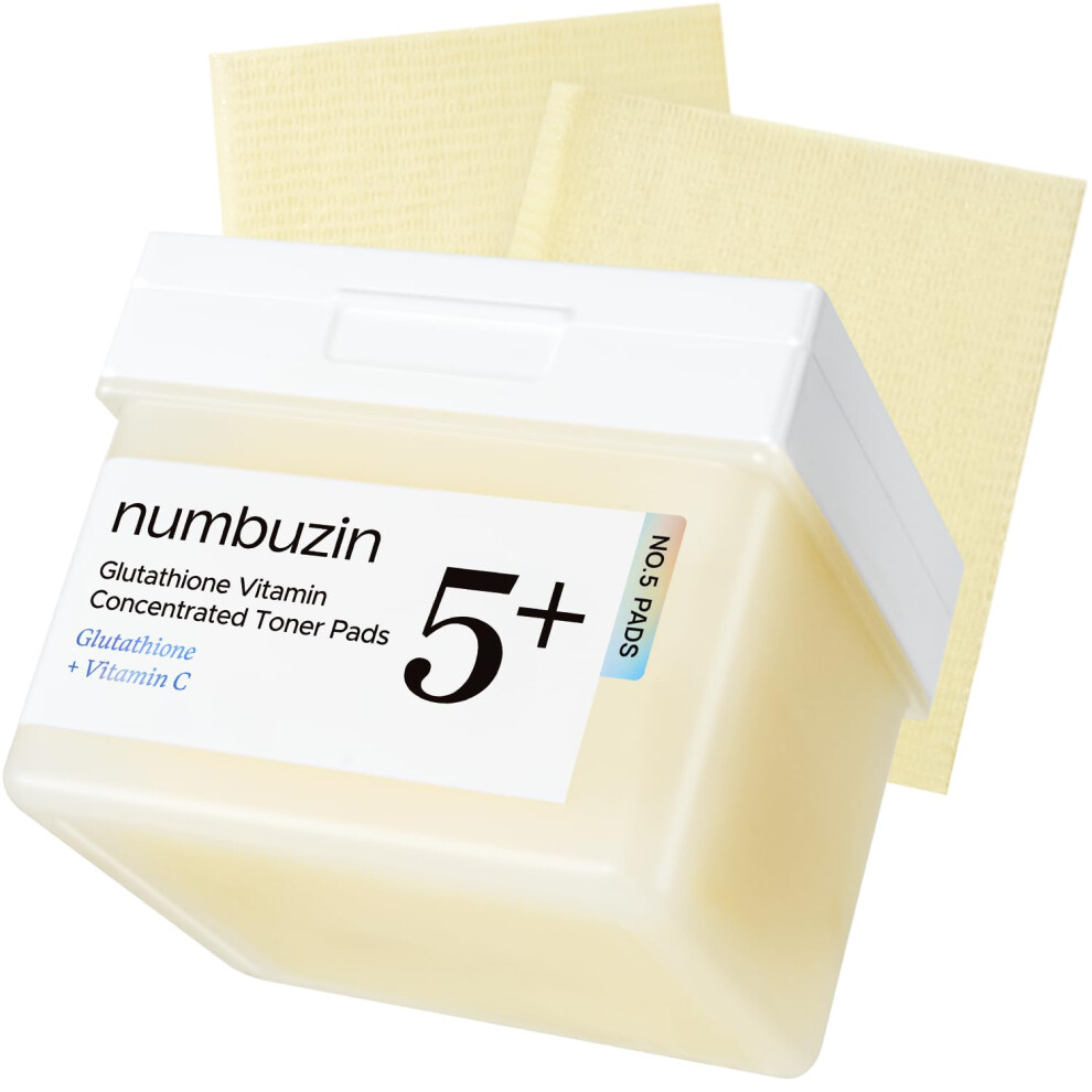 Numbuzin No.5 Exfoliating Pads With Vitamin C, Niacinamide & Glutathione Â For Dark Spots & Uneven Skin Tone | Glow Face With Pha & Lha | 70 Pads, 1