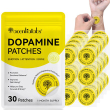 Dopamine Patches, 30 Vegan Skin Kind Dopamine Happy Patches, Transdermal Patch w