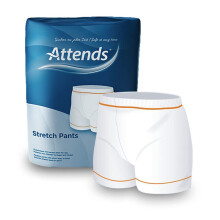 Attends Stretch Pants - Unisex Fixation Pants for Shaped Incontinence Pads (XX-Large) - Pack of 15
