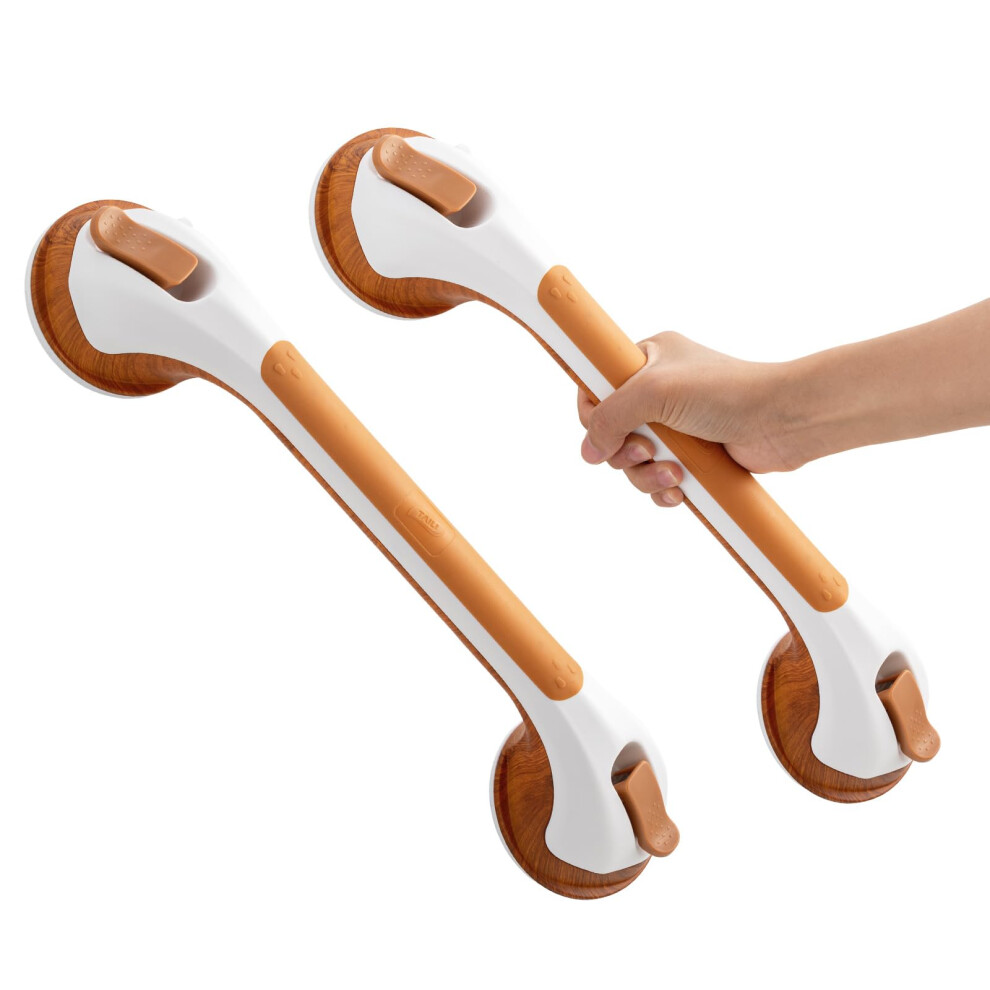 Taili Suction Grab Rails For Bathroom 2 Pack, 43 Cm Suction Handles For Shower, Max Hold 110 Kg Bath Safety Grab Rail For Elderly, Senior, Disabled,