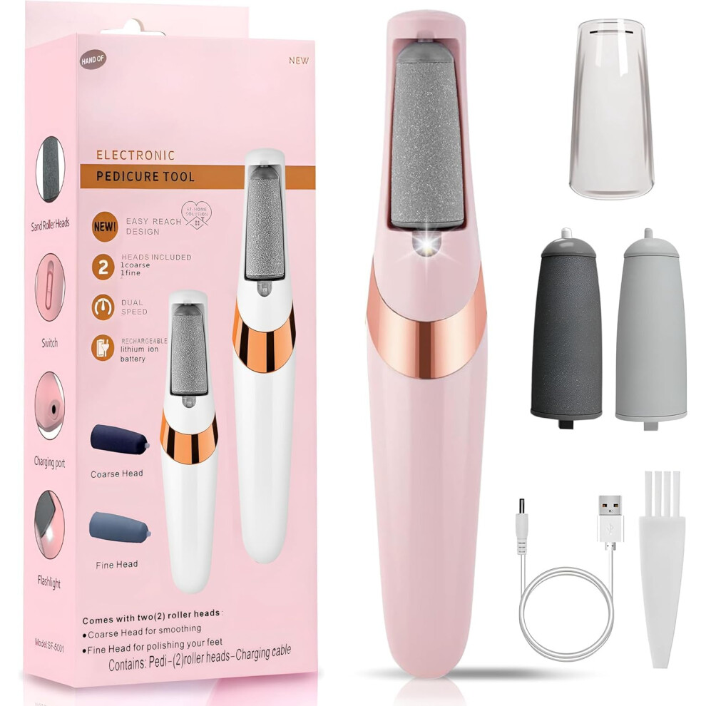 Getsuna Electric Foot File, Callus Remover For Feet Rechargeable,