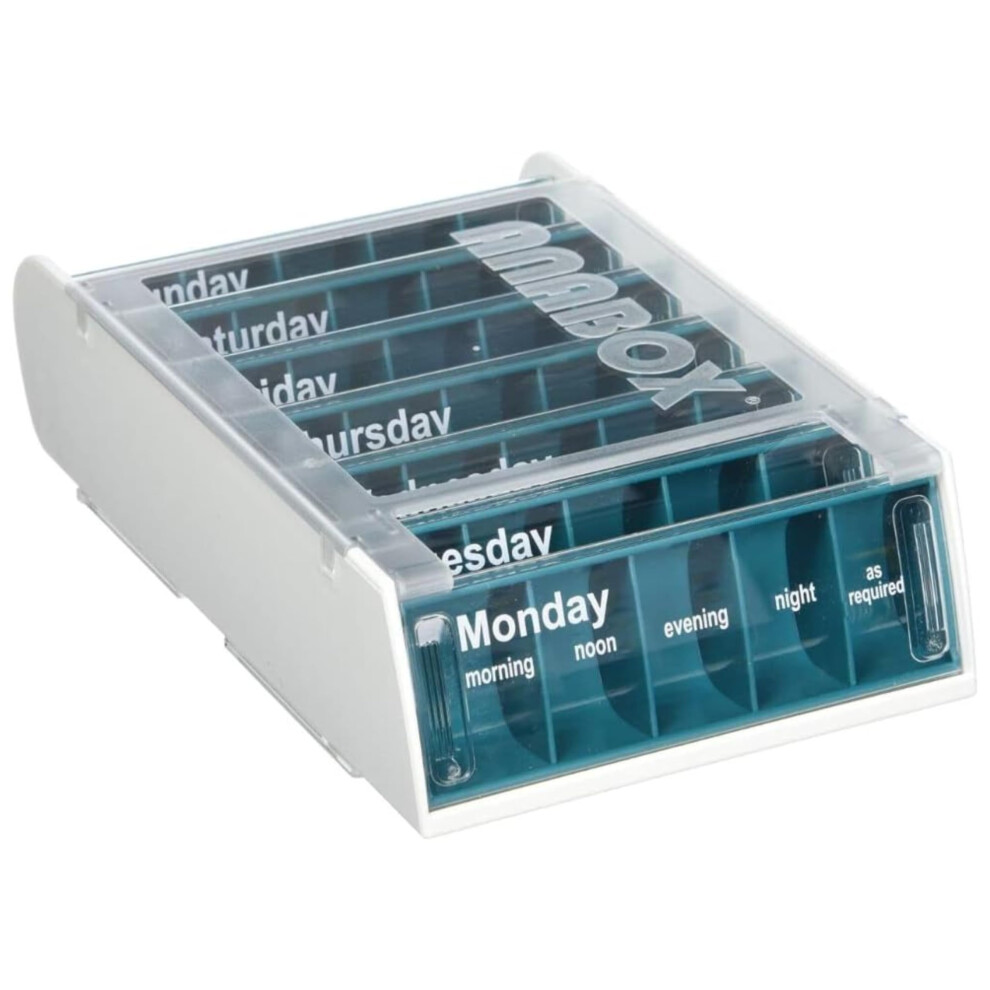 Patterson Medical Weekly Pill Organiser Â 7 Day Box With 5 Daily Compartments Â Detachable, Portable Tablet Pots For Medication, Vitamins And Supp