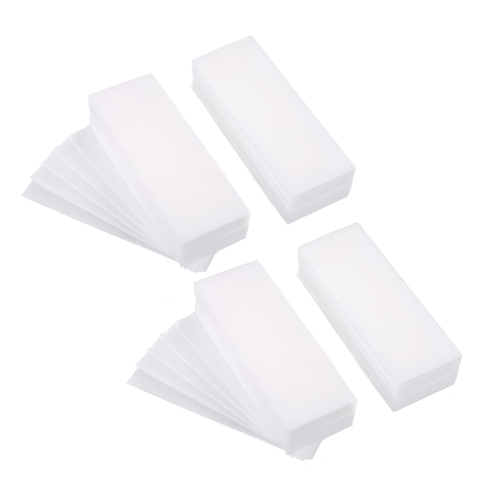 Xielbis 400 Pcs Non-Woven Wax Strips For Arms, Eyebrow Hair, Underarms & Face Hair Removal,Waxing Strips,Wax Paper Gentle & Effective(Size:10cm*4Cm/3.9In*1.6