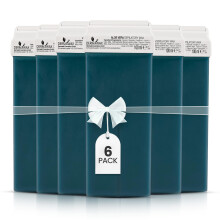 DERMAWAX 6x100ml Aloe Vera Roll On Wax Cartridges Refill – Soft Strip Wax for Se