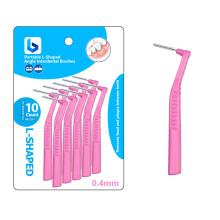 BOULTON Angle Interdental Brushes – Pack of 10 | L Shape Interdental Brush for Teeth Clean Oral Hygiene Tooth Floss | Dental Picks Interdental Tooth