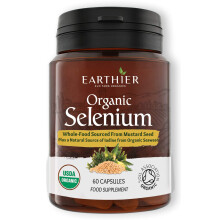 Organic Selenium 200mcg Plus Iodine and Silica - Selenium contributes to Normal Thyroid and Immune Function – 2 Month Supply - Whole Food Supplement
