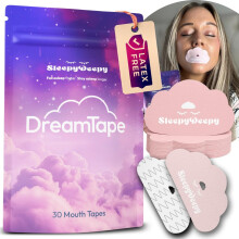 DreamTape Hypoallergenic Mouth Tape for Deep Sleep | Supports Nasal Breathing &