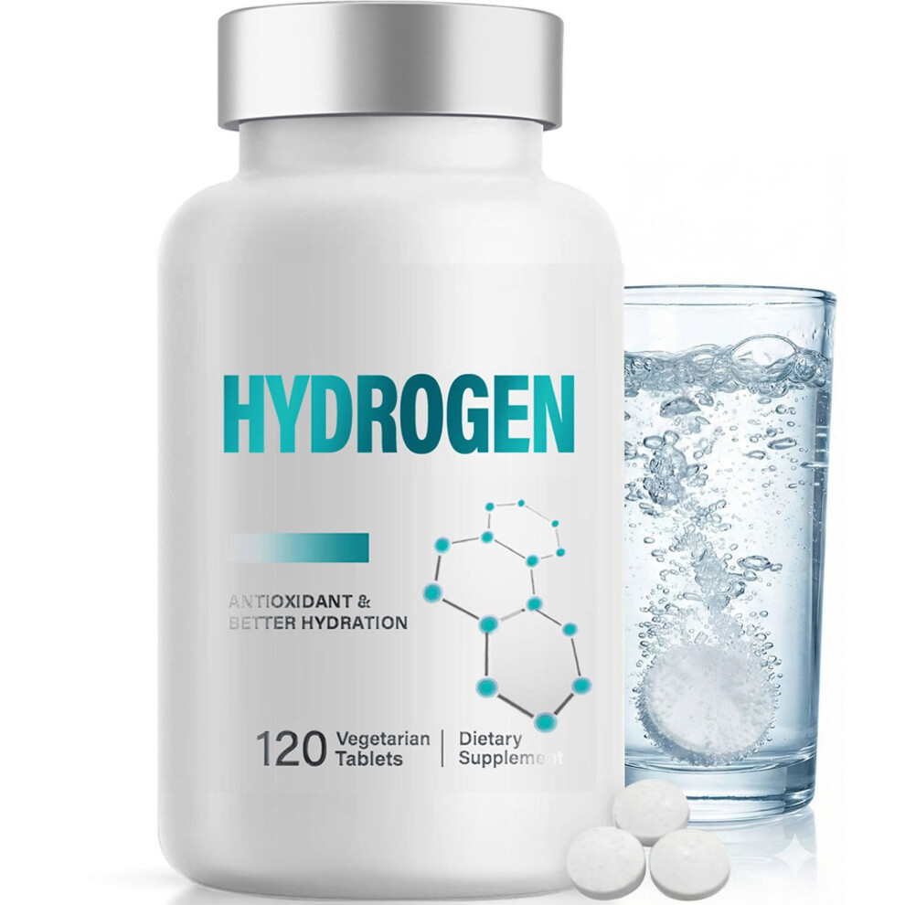 Vitacodex Hydrogen Water Tablets, 120 Count Molecular Hydrogen Tablets With Magnesium For Drinking Water