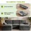 5-Seater U-Shaped Modular Cloud Sofa, Sectional Couch,Grey 3