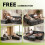 5-Seater U-Shaped Modular Cloud Sofa, Sectional Couch,Grey 4