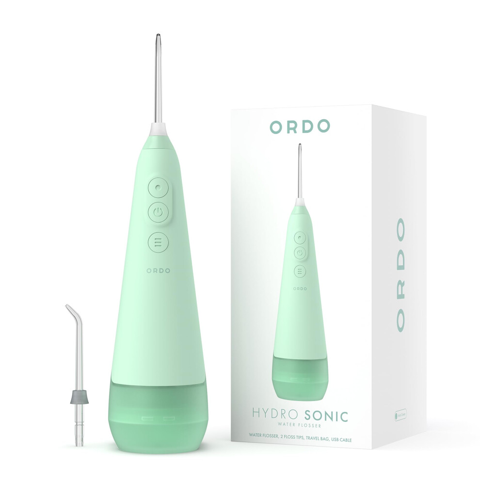 Ordo Water Flossers For Teeth, Cordless Ipx7 Waterproof Oral Irrigator, 3 Pressure Settings, Portable, Rechargeable Electric Sonic Flosser, Dental Pr